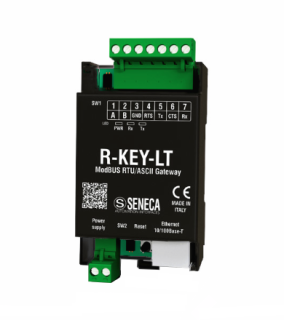 Compact industrial ModBUS gateway (Modbus RTU to TCP/IP), R-KEY-LT Seneca main
