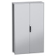 Floor standing modular electrical enclosure, PanelSeT SFN, decarbonized steel, plate, 2000x1200x400mm, 2 doors, IP55 main