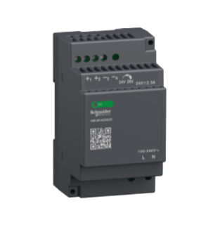 Barošanas bloks 100-240V AC uz 24V DC, 2.5A, 60W, ABLM1A24025 Schneider Electric main