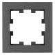 One gang frame, Design CUBIC, anthracite, EV115301 Schrack Technik main