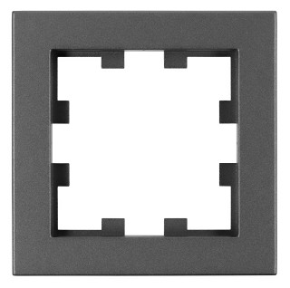 One gang frame, Design CUBIC, anthracite, EV115301 Schrack Technik