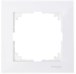 Cover frame, Merten M-Pure, 1 gang, polar white main