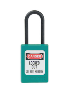 S32TEAL | Zenex Padlock Plastic Shackle TEAL - NO Key retaining main