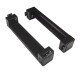 Plinth side parts (pair) D=600 H=100 mm sheet steel RAL9005 main
