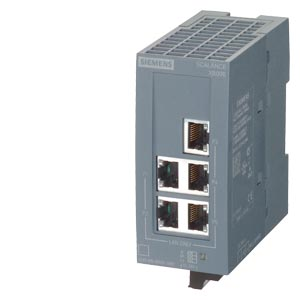 SCALANCE XB005 unmanaged compact switch, 5x 10/100 Mbps RJ45, 6GK5005-0BA00-1AB2, Siemens main