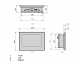 touch panel screen, Harmony STO & STU, 4.3inch wide, RS 232 terminal block alt_view_2
