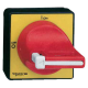 Handles and front plates,TeSys Control,red handle,yellow front,1-3 padlocking,4 screws fixing,for V3/V4 main