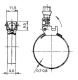 Hose clamp, metal, Ø25-175 mm HA402101 E + E Elektronik alt_view_2
