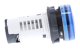 Monolithic pilot light, Harmony XB7, plastic, blue, 22mm, integral LED, 24V AC DC alt_view_3