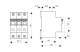 Automātslēdzis (MCB) B, 6A, 3-pole, 6kA, Schrack Teknik, BM618306-- alt_view_2