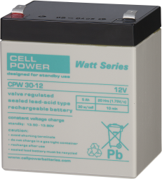 Аккумулятор CPW 30-12 Cellpower 12 В, 5 Ач, 90x70x106 мм main