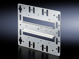 Mounting plate with integral top-hat rail for AX, VX, VX SE, AX IT, VX IT, TE, 7526964 Rittal