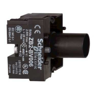 Neon/incandescent bulb, Harmony XB2, multi-button control station,  for 22mm push button, front mounting, bulb not included
