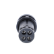 Monolithic push button, Harmony XB7, plastic, red, 22mm, spring return, unmarked, 1NO+1NC alt_view_4