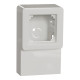 Skirting box, Exxact surface, 1 module, white main