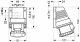 Розетка настенная, 3P+N+E, 6h, 415V, 16A, IP67, PKF16W735 Schneider Electric alt_view_3