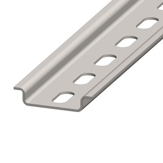 DIN-rail slotted, L=2000 W=35 D=7.5mm