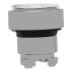 Head for non illuminated push button, Harmony XB4, white flush, 22mm, spring return, clear membrane, unmarked alt_view_3