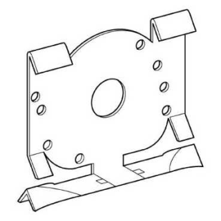 Quick assembly device, Harmony K, mounting on 35mm rails to DIN46277, 2 fixing screws main