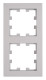 Two gang frame, Design CUBIC, silver, EV125302 Schrack Technik main
