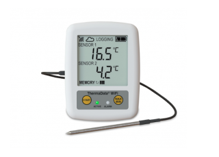 ThermaData® WiFi Thermistor logger TD1F LCD with one internal and one external fixed temperature sensor ETI-298011 ETI main