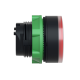 Head for illuminated push button, Harmony XB5, dark grey plastic, red flush, 22mm, universal LED, push push, unmarked alt_view_4