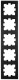 Five gang frame, Design CUBIC, black, EV135305 Schrack Technik main