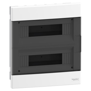 Flush Enclosure 24M Smoked door+EN TB, EZ9EUA212, Schneider-Electric
