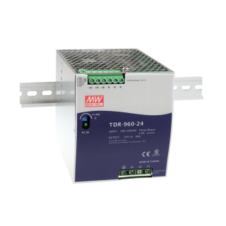 Power Supply; DIN; 960W; 24V; 40A; 340-550VAC; 480-780VDC, MeanWell, TDR-960-24 main