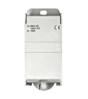Cu - Main branch term, 1 pole, 160A, 1x70mm², 8x16mm² main
