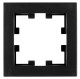 One gang frame, Design CUBIC, black, EV135301 Schrack Technik main