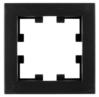 One gang frame, Design CUBIC, black, EV135301 Schrack Technik