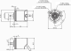 DBS36E-S3EK00500 INCREMENTAL ENCODER 500 impulsi, ass 6x12mm; 7...30Vdc, HTL push pull, 6 kanāli; kabelis 1,5m - 8-wire alt_view_4