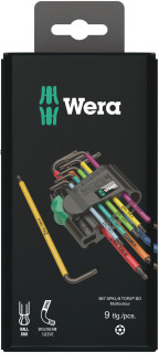 967/9 TX BO Multicolour 1 SB Набор Г-образных ключей, BlackLaser, 9 предметов, 05073599001 Wera main