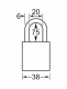 S1107BLK | Anodized Aluminium Padlocks - American Lock - Keyed Different - 6 Pins locking mechanism alt_view_2