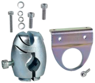 Фотоэлектрический датчик, accessory for sensor, 3D fixing kit, ball joint mounted fixing bracket, XUM, XUZM2003