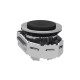 Head for non illuminated push button, Harmony XB4, flush mounted black projecting pushbutton alt_view_2