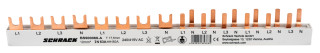 Busbar, 1xRCCB 4-pole, 1 MCB 3+N, 6 MCB 1+N/1 MW, 14MW main