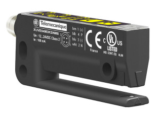 Фотоэлектрический датчик, photoelec sensor label fork 40x3, 12...24 V DC, NPN NO/NC connect M8, XUVE04M3NSNM8 main
