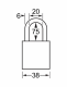 S1107ORJ | Anodized Aluminium Padlocks - American Lock - Keyed Different - 6 Pins locking mechanism alt_view_2