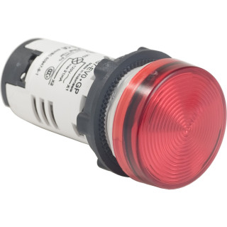 PILOT LIGHT LED RED 12 AC main