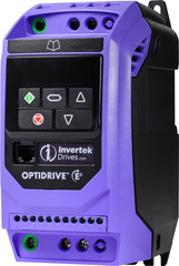 Variable frequency drive, Optidrive E3, 0.75 KW, 1 PH in, 3 PH out, 4.3A, 200-240V, Internal EMC Filter, IP20, Invertek Drives, ODE-3-120043-1F12 main