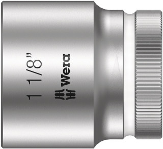 8790 HMC Zyklop socket with 1/2" drive, 1 1/8" x 40 mm, 05003633001 Wera main