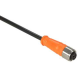 Pre wired connectors XZ, straight female, M12, 4 pins, cable PVC 5 m, XZCPA1141L5 main