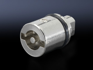 SZ Lock insert, version A, Die-cast zinc, 3 mm double-bit, L: 27 mm, 2466000 Rittal