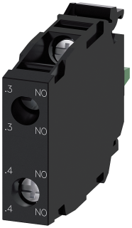 Contact module with 2 contact elements, 2 NO, gold-plated contacts, screw ter..., 3SU1400-1AA10-1NA0, Siemens main