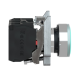 Illuminated push button, Harmony XB4, metal, green flush, 22mm, universal LED, plain lens, 1NO + 1NC, 24V AC DC alt_view_3