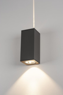 BIG THEO WALL, anthracite, Flood up/Beam down, double-headed main