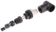 Male, M12, 5 pin, elbowed connector, cable gland Pg 7, XZCC12MCM50B alt_view_4