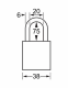 S1107CLR | Anodized Aluminium Padlocks - American Lock - Keyed Different - 6 Pins locking mechanism alt_view_2